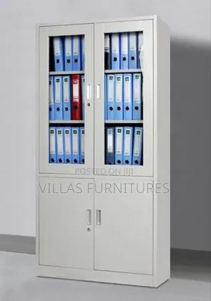 Steel Half Glass Office Cabinet