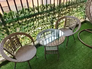 Spacious Grey 2 Seater Outdoor Set