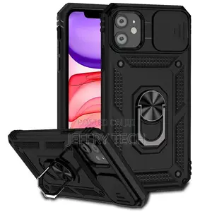 iPhone 11 Case, Heavy Duty Protective Case With Ring Kicksta
