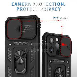 iPhone 13 Pro Max Case, Slide Lens Protection Rugged Armor I