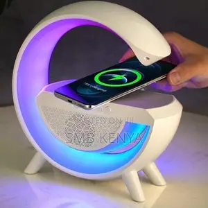 Big G LED Lamp Wireless Charger With Bluetooth Speaker