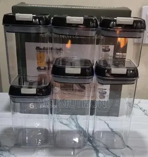 Acrylic 6pc Air Tight Food Storage Container Se