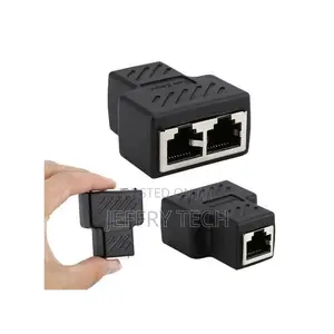 1 to 2 Ethernet Network RJ45 Splitter Extender Plug Adapter