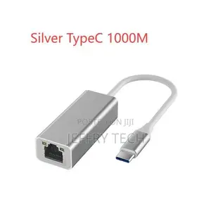 Wired LAN Adapter Aluminum Alloy Type-C to RJ45 Gigabit Ethe