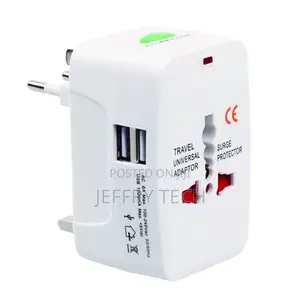 Travel Universal Converter With Dual USB Interfaces, EU / UK