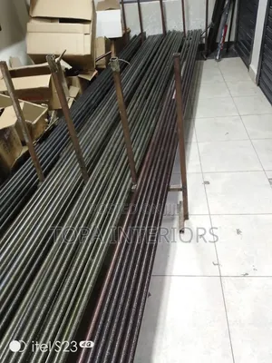 6m Full Length Drapery Powder Coated Jua Kali Curtain Rods