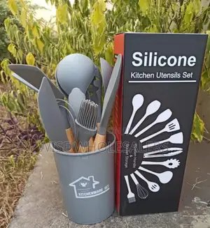 12pcs Silicone Non-stick Cooking Spoon Set°°•°°