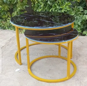 Table Marble Nesting Black