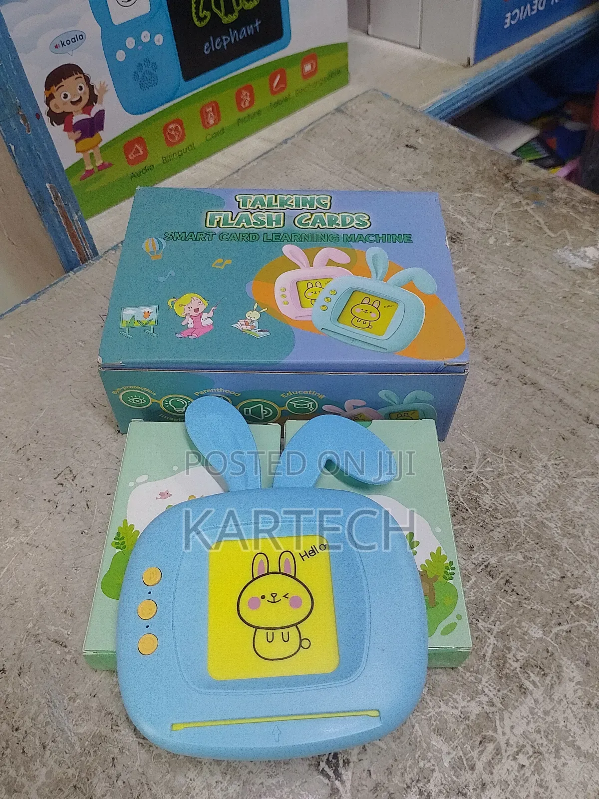 Rabbit Kids Flash Card Reader -Blue, Pink