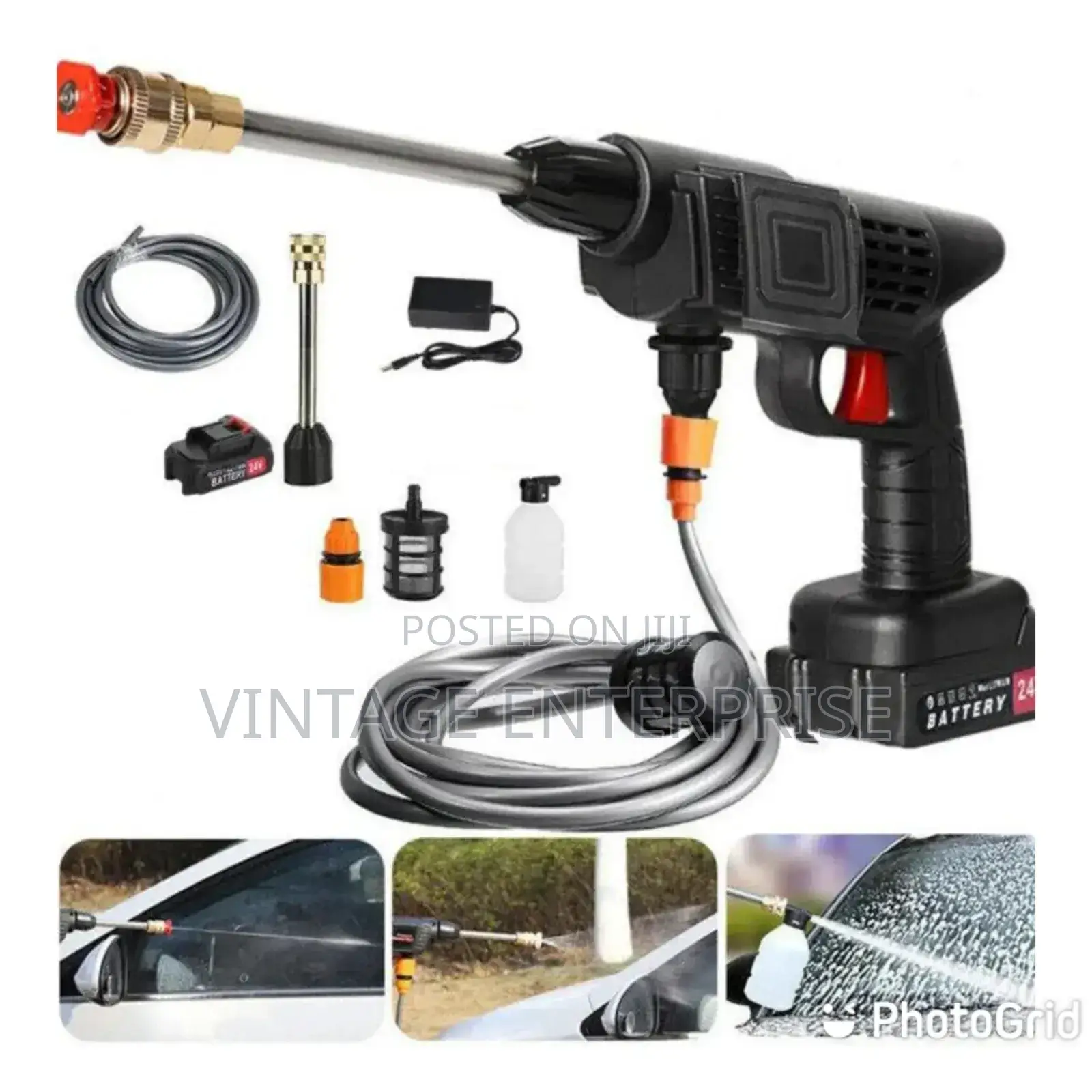 Wireless Car Wash Spray Gun Machine With Portable Lithium