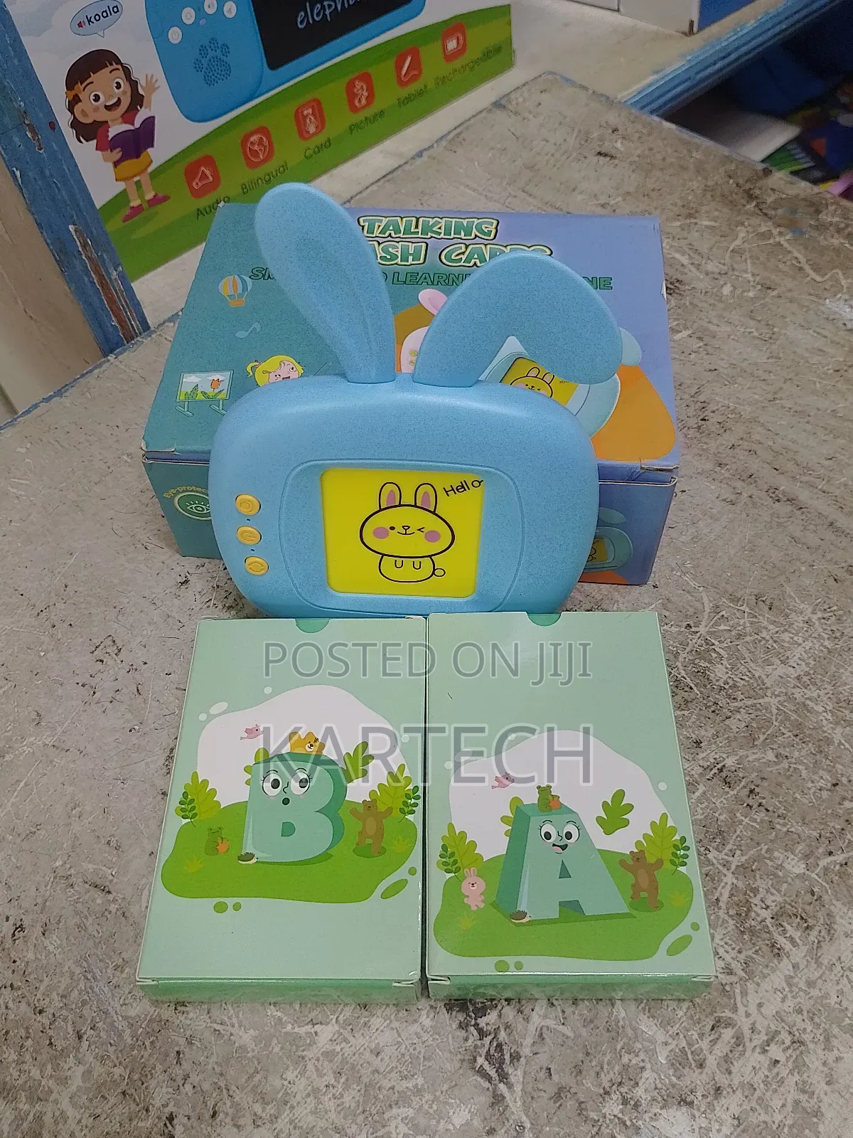 Rabbit Talking Flash Card Reader With Double Sided Cards