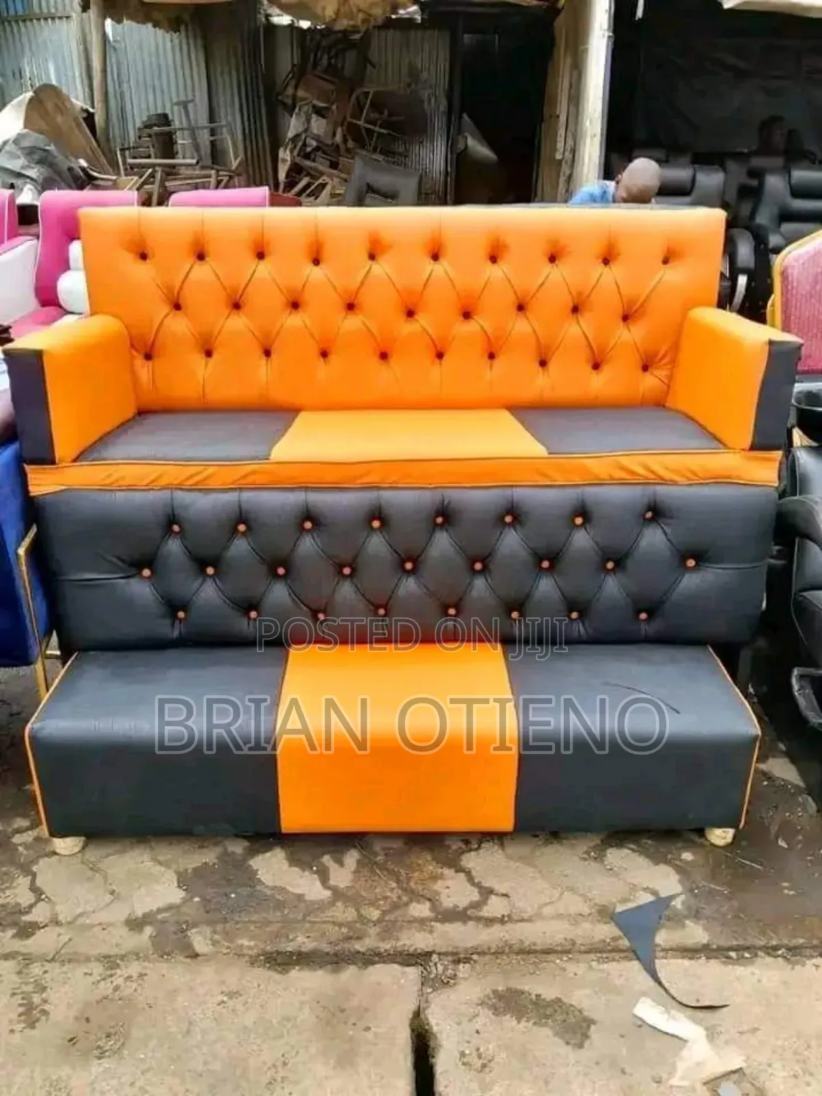 Orange/ Black Pedicures Coach