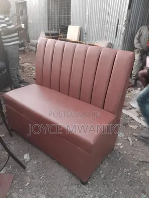 Restaurant Couch or Waiting Couch, Dark Brown 