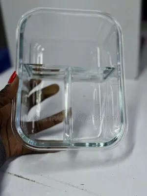 *3 Grid Microwave - Safe Partitioned Glass Lunch Box
