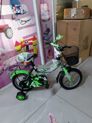 Endesha Size 12 Kids Bike Green Bicycle