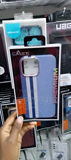Compatible With iPhone Carbon Fiber Pattern Premiu