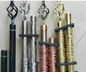 Black and Silver Imported Beautiful Curtain Rods