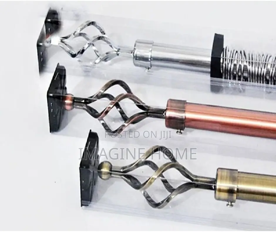 Expandable Window Curtain Rods/Curtains