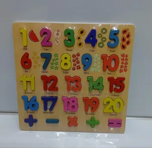 Wooden Number Board Game for Kids