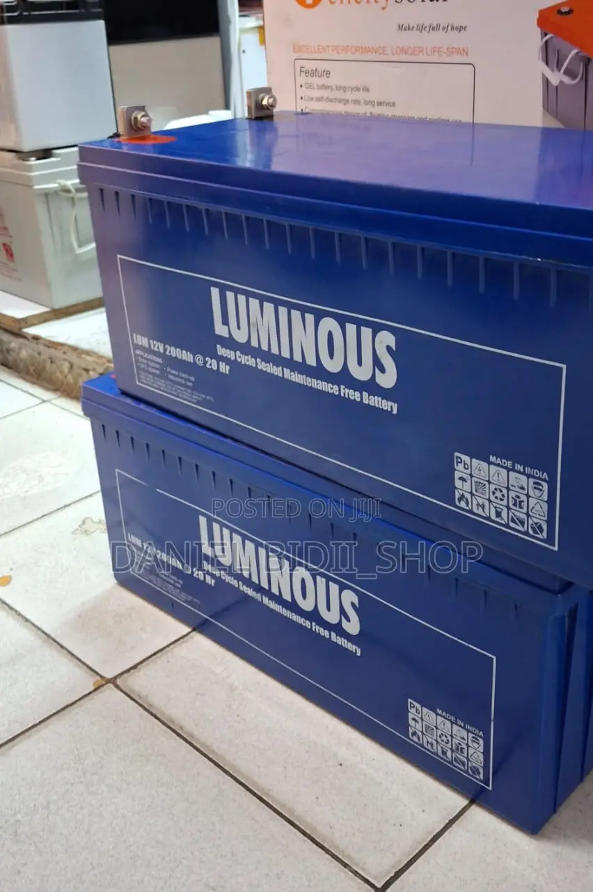 Luminous Gel Deep Cycle Sealed MF Battery 200ah 20hr