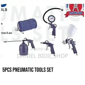 5 Pc Pneumatic Tools Set