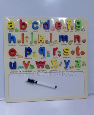 2 in 1 Wooden Capital Letters and a Writing Board