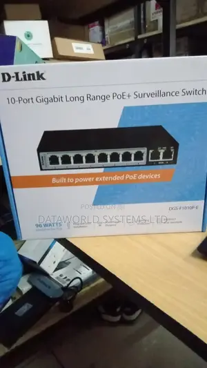 Dlink DGS-F1010p-E 250m 10-Port 1000mbps Switch With 8 Poe P