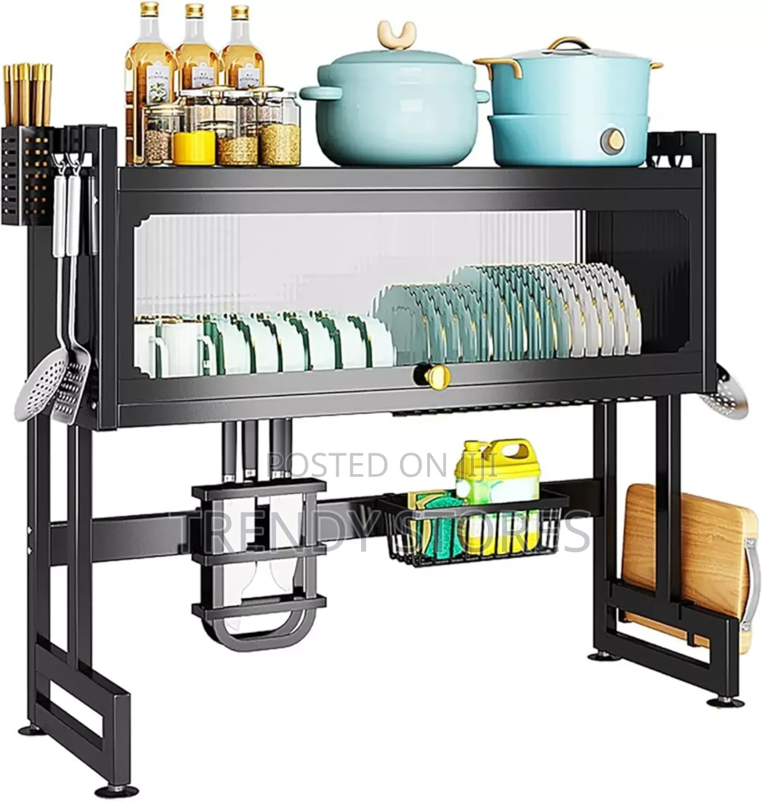 Black Over the Sink Drying Rack