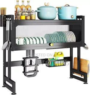 Black Over the Sink Drying Rack