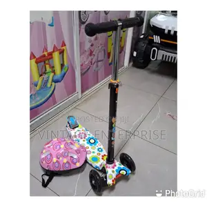 Scooter With Helmet