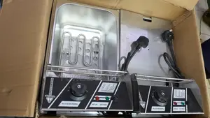 Uken Stainless Steel Double Fryer 10L