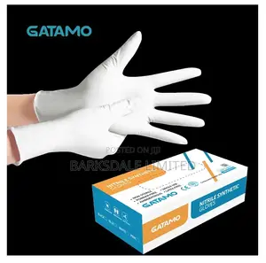 White Nitrile Medical Gloves Silicon Latex Rubber Kitchen