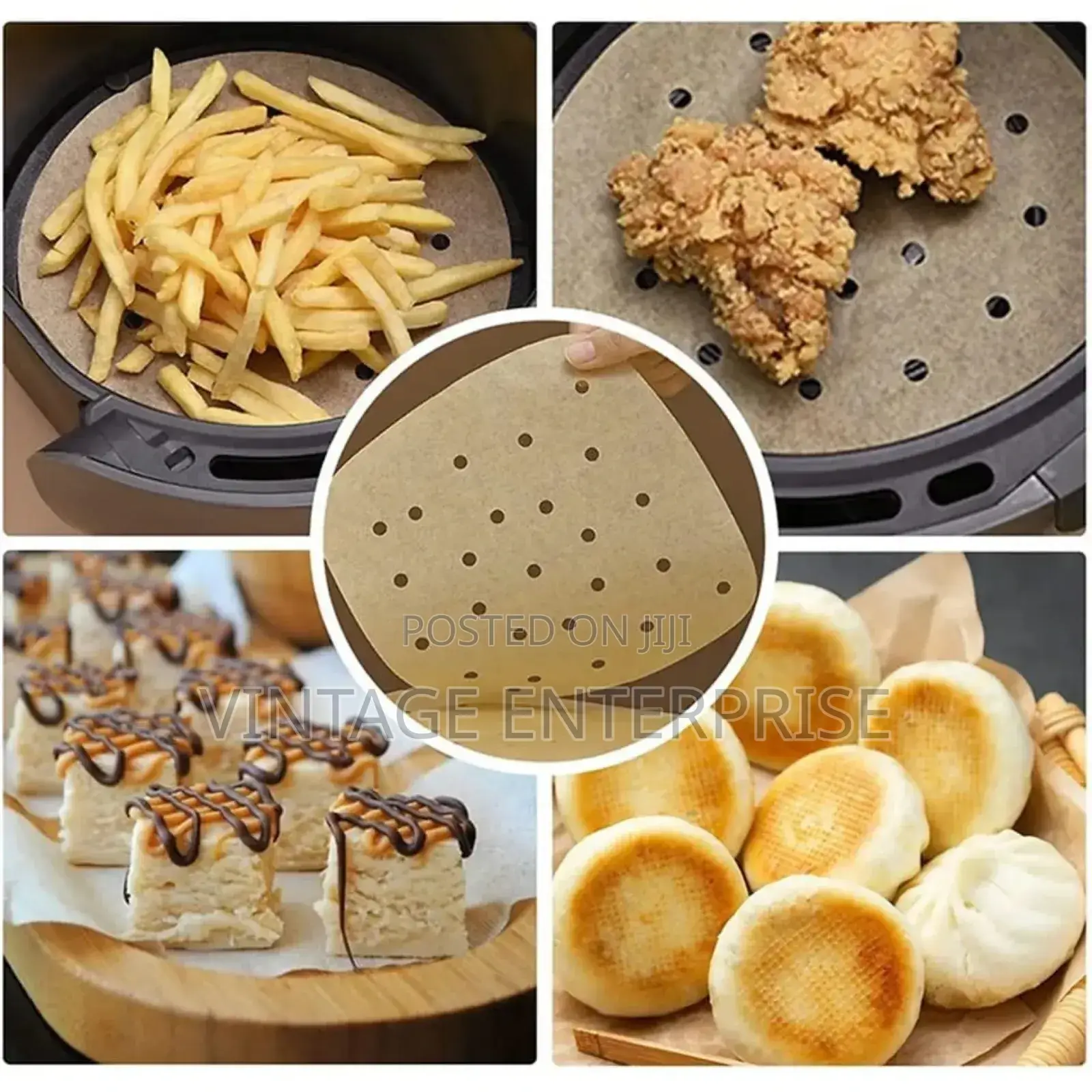 50pcs Rectangular Air Fryer Paper