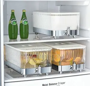 Glass Beverage Dispenser With Clamp Lid