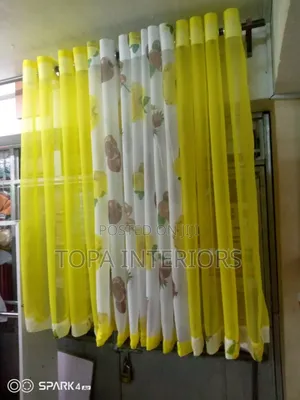 Yellow Themed Kitchen Window Sheers Short Kitchen Sheer Curtains