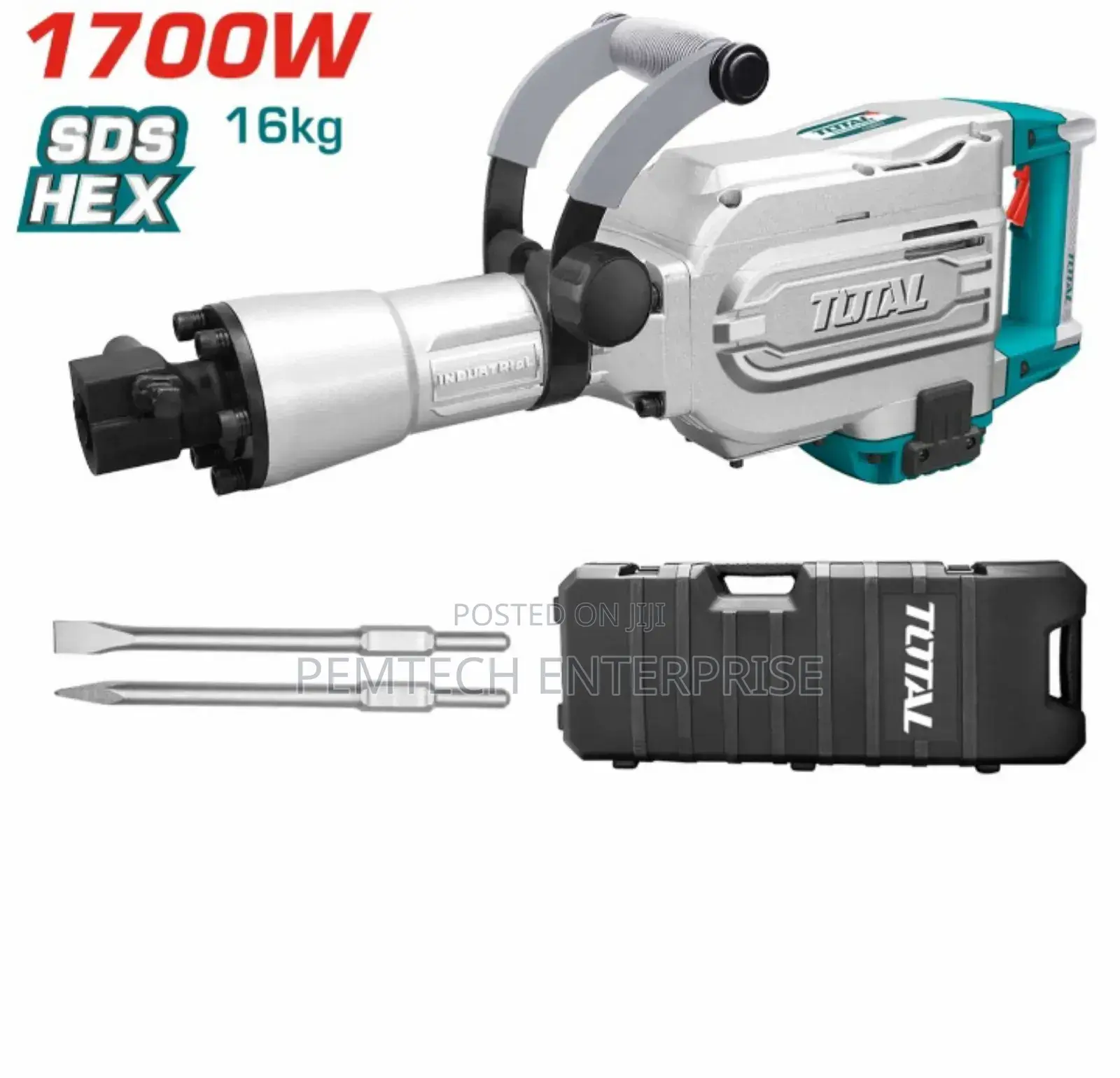 Heavy Duty 1700w Total Demolition Breaker