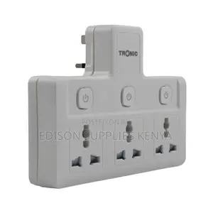 Tronic 3 Way Multi Socket Adaptor, Multiplug Socket