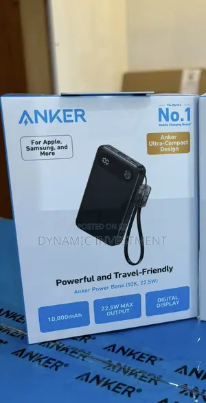Anker Power Bank 10000mah 22.5W Portable Charger With USB C