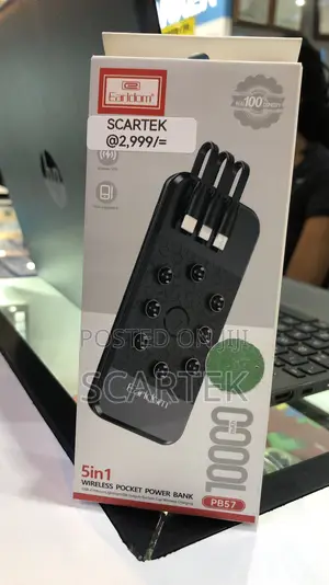 Earldom Wireless Pocket Power Bank 5in1