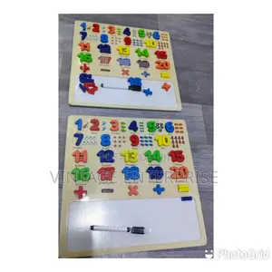 Big Sized Wooden Numbers With Pen and Eraser