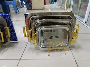 3pc Stainless Steel Serving Tray