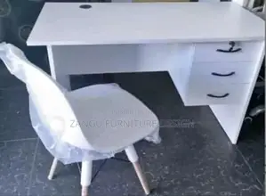 White Eames Chair and White Desk