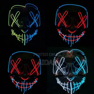 Light Up Halloween Unisex Mask