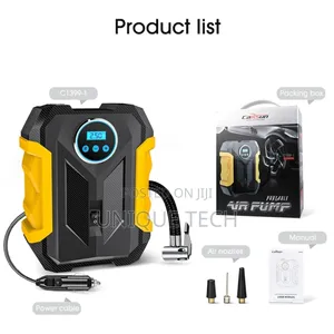 Digital Car Tyre Pump With Built-in Pressure Gauge