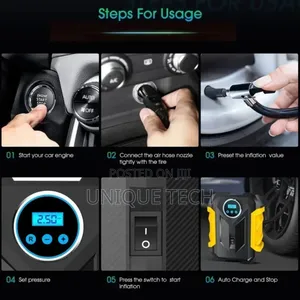 Smart Digital Tire Pump With Pressure Gauge