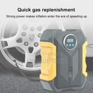 High-Performance Digital Tire Compressor With Gauge