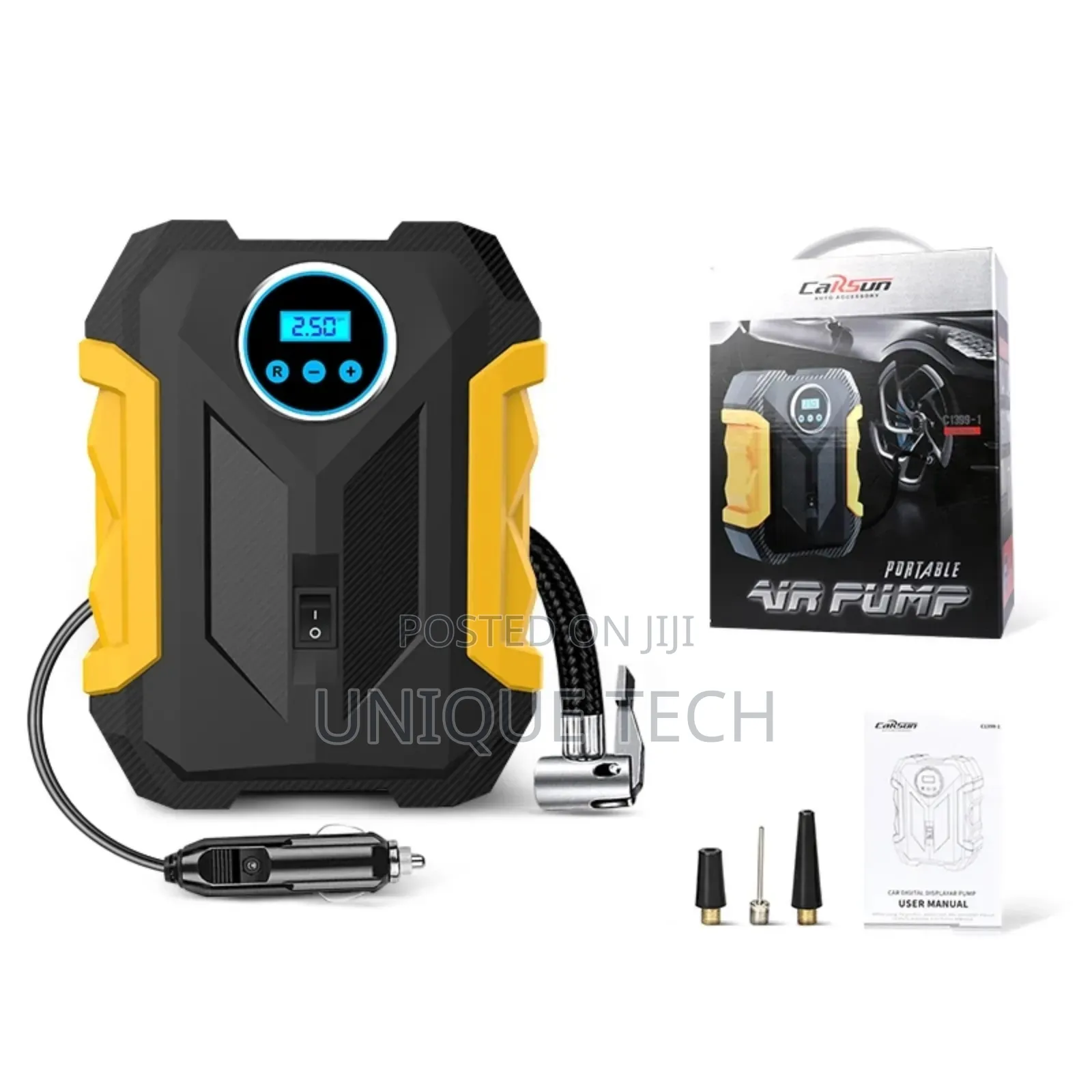 Digital Tyre Inflator With Auto Shut-Off Feature
