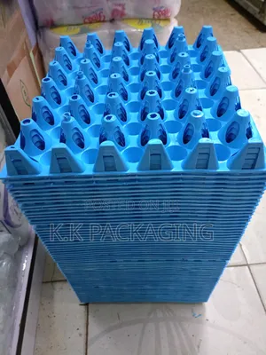 Light Blue Plastic Egg Trays