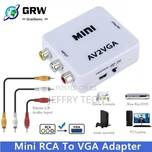 1080P HD Video Convertor Rca AV to VGA Video