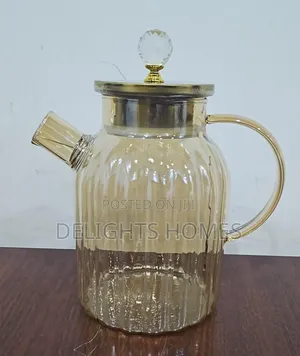 Chapin 1800ml Golden Glass Pitcher Tea Pot. _Pa